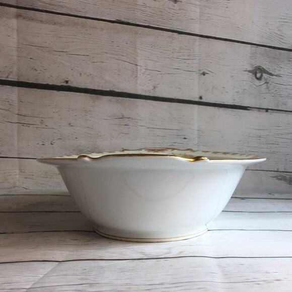 Vintage NORITAKE China 10 1/2" Oval Porcelain Vegetable Bowl Cardinal Gold Trim - Picture 5 of 10